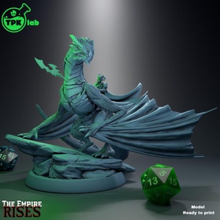 dragon crusader wyvern tpk lab Store dragons dungeons fantasy fighter knight miniatures rpg miniature evil anti paladin dnd mounted ttrpg 5e 3d print model - Mito3D