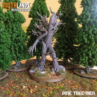 pine tree-man mythlands miniatures Tabletop Characters & Creatures Fantasy Universe forest monster rpg tree miniature ent wargame dungeon dnd treebeard fangorn mythlandsminiatures 3d print model - Mito3D