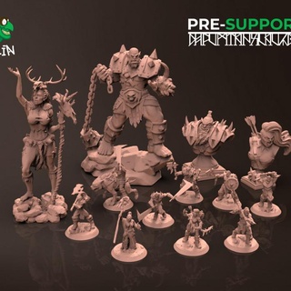 orcs valinor - bundle goblin art studios Tabletop Characters & Creatures Fantasy Universe figurine games highdetail miniatures orc rpg toys magic 3dprinting boardgame tabletop wargame dnd shaman 3dminiature ttrpg dndminiature dndcharacter miniaturefor3dprinting 3d print model - Mito3D