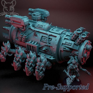 angry crawler ratman forge Tabletop Characters & Creatures Sci-Fi Universe Vehicles Machines warhammer drill khorne 3d print model - Mito3D