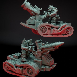 orc artelery ratman forge Tabletop Characters & Creatures Sci-Fi Universe Vehicles Machines warhammer 40 3d print model - Mito3D