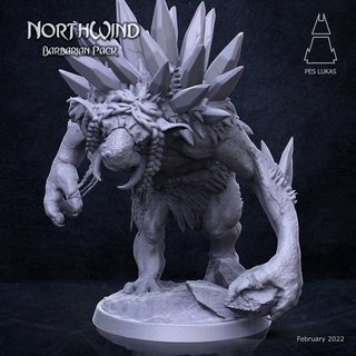 ice troll pes lukas Tabletop Characters & Creatures Fantasy Universe beast fantasy giant monster large enemy corrupted dnd pathfinder ogr 3d print model - Mito3D