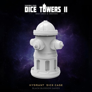dc30 hydrant dice case box possibly cool tower 2 black blossom games Tabletop accessories rpg fire dnd firefighter 3d print model - Mito3D