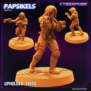 upholder triss papsikels miniatures Tabletop Characters & Creatures Sci-Fi Universe law enforcement 3d print model - Mito3D