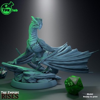 enorme viverna tpk laboratorio negozio creatura Drago draghi dungeon fantasia miniature mostro rpg miniatura male d dnd alato drake esploratore ttrpg 5e 3d print model - Mito3D