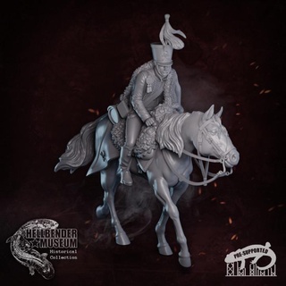 Brunswick ussaro dominatore dell 39 inferno Museo tavolo personaggi creature storico universo nero re cranio cavallo sciabola Tedesco cavalleria legione brunswick 3d print model - Mito3D