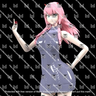 Null beiläufig Kleid Liebling franxx Mandrake Ventilator Kunst Aktion Zahlen Anime Manga Dämon Mädchen Fiktion Sweatshirt Cyber sci fi 02 null 3d print model - Mito3D