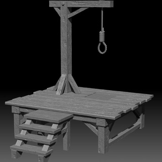 gibbet postmortemnihiliest Tabletop Characters & Creatures Fantasy Universe scene cors 3d print model - Mito3D