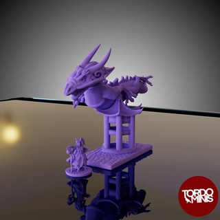 dragon dynasty enchantress 10 15mm tordo miniatures Tabletop Characters & Creatures Fantasy Universe miniature 10mm warmaster epicscale grandcathay 3d print model - Mito3D