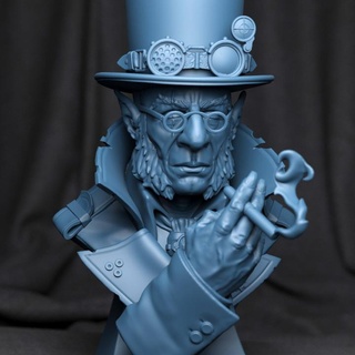 steampunk goblin creature armory Tabletop Characters & Creatures Fantasy Universe Fan Art Busts bust miniature tabletop wargame 3d print model - Mito3D