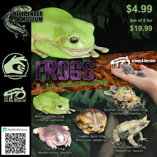 frogs volume 1 multipack hellbender museum Toys & Games Animal Creature Figures Store desert forest tree turtle water frog rain yucatan casque horned headed amphibian common white's malayan 3d print model - Mito3D