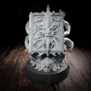 libro puntello bestiario pazzo studioso cripta studi tavolo 3D stampabile terreno fantasia rpg d dnd 3d print model - Mito3D