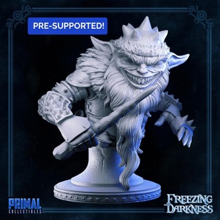 gremlin - bust freezing darkness masters dungeons quest primal collectibles Tabletop Characters & Creatures Fantasy Universe classic dragons hero horror miniatures rpg ice frozen enemies hq 3d print model - Mito3D
