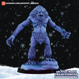 ice troll infinitymodels Tabletop Characters & Creatures Fantasy Universe creature monster orc warhammer winter miniature boardgame tabletop ogre dnd pathfinder 3d print model - Mito3D