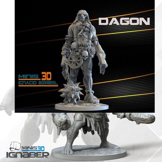 gigante dagon estilo warhammer ignacio berbel garcia negozio troll orco laboratorio gioco gooblin enanos 3d print model - Mito3D