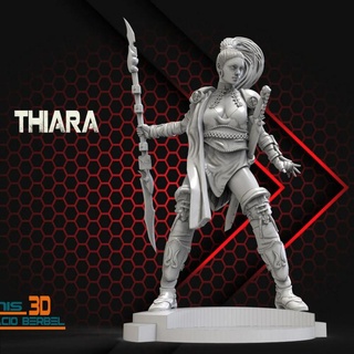 guerrera tiara martillo guerra ignacio berbel garcia mesa caracteres criaturas fantasía universo Troll orco enano gigante tienda juegos 3d print model - Mito3D