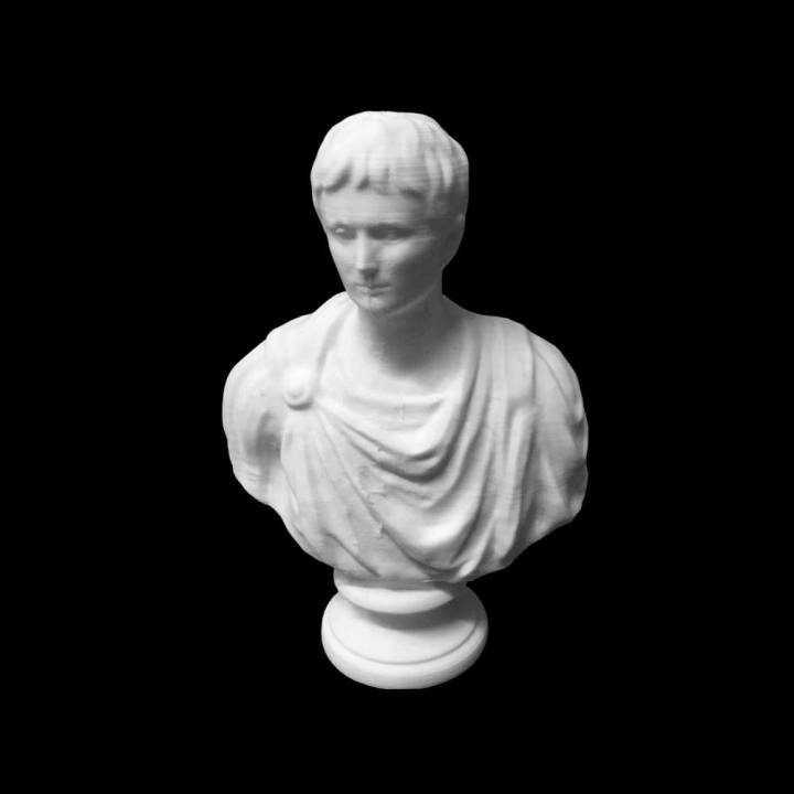 Büste augustus hermitage museum st petersburg scan 3D print model - Mito3D