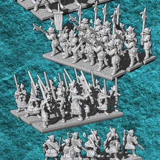 10mm anglo scottish elfs exército agrupar erramir orlans tampo mesa personagens criaturas fantasia universo duende Alto elfos mestre guerra 3d print model - Mito3D