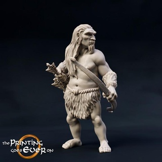 woodwose archer - model presupported printing goes ever Store fantasy mini stone wargaming warhammer wild bronze miniature lotr bow age tabletop iron scout 28mm dnd tracker primitive frostgrave skirmish neanderthal 5e pre-supported wildling statblock wose 3d print model - Mito3D