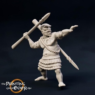 woodwose spearman - model b presupported printing goes ever Store fantasy fighter mini spear stone wargaming warhammer warrior wild bronze miniature lotr age tabletop iron 28mm dnd primitive frostgrave skirmish neanderthal 5e pre-supported wildling statblock wose 3d print model - Mito3D