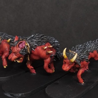 bonecrusher hounds - bloodforged legion pariahminiatures Tabletop Characters & Creatures Fantasy Universe Store demon blood daemon fleshhound 3d print model - Mito3D