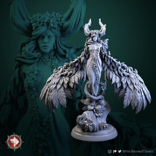 tarnia wood elf queen 32 mm 75mm pre-supported white werewolf tavern Tabletop Characters & Creatures Fantasy Universe Store tabletop 3d print model - Mito3D