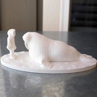 walrus philippe barreaud Toys & Games Animal Creature Figures arctic eskimo 3d print model - Mito3D