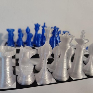 échecs ensemble fr crins planche Jeux ensembles gros évêque tête Roi pion reine tour 3d print model - Mito3D