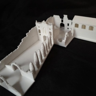 hochklettern Kartäuser Kloster Joel lächeln Architektur Kirche Catalunya Ruinen Katalonien 3d print model - Mito3D