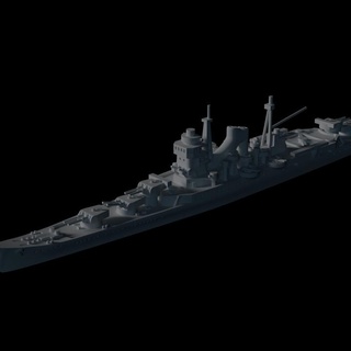 japanese mogami class cruiser lee mccoll Tabletop Characters & Creatures Historical Universe Vehicles Machines model scale ship wargaming ww2 wargame pearl warship midway harbour 3d print model - Mito3D