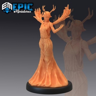 Luna divinità foresta dea reale natura capo epic miniatures fantasia medievale mostro rpg warhammer sla nemico tavolo prigione dnd esploratore npc pre supported supportato 3d print model - Mito3D