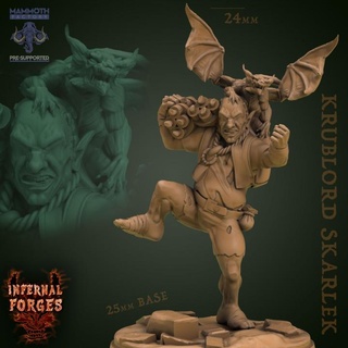 krublord skarlek mammoth factory Tabletop Characters & Creatures Fantasy Universe dragon goblin miner fiend gremlin imp dynamite 3d print model - Mito3D