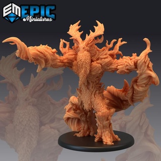 elder treant magic forest spirit tree creature woodland guardian epic-miniatures fantasy leader medieval monster nature rpg warhammer sla ent enemy tabletop dungeon dnd pathfinder npc pre-supported supported pre 3d print model - Mito3D