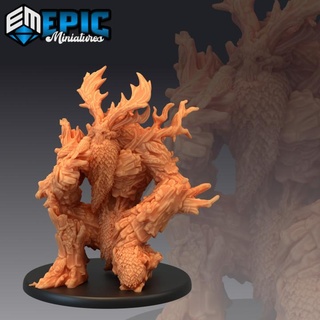 elder treant bird forest spirit tree creature woodland guardian epic-miniatures fantasy leader medieval monster nature rpg warhammer sla ent enemy tabletop dungeon dnd pathfinder npc pre-supported supported pre 3d print model - Mito3D