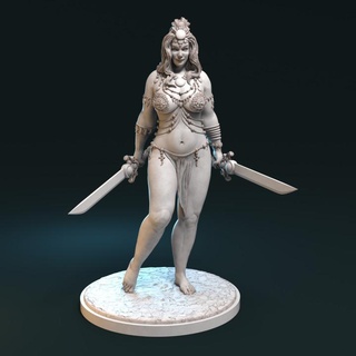 zaida desert rose kriszti n hartmann Tabletop Characters & Creatures Fantasy Universe girl sword 3d print model - Mito3D