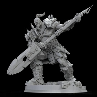 guerrero paraca juego rol ignacio berbel garcia mesa caracteres criaturas fantasía universo Troll ogro orcos enanos gigante 3d print model - Mito3D