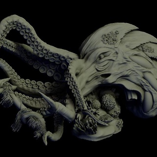 çürümüş Kraken değişken bozuk Özel dışlanmış minyatürler masaüstü karakterler yaratıklar fantezi Evren mağaza zombi vampirler 3d print model - Mito3D