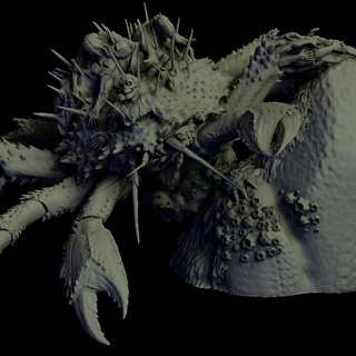 cadaver crab - blighted privateers pariahminiatures Tabletop Characters & Creatures Fantasy Universe zombie zombies pirates vampirates 3d print model - Mito3D