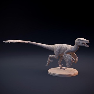 velociraptor feathered dino dog Toys & Games Animal Creature Figures Tabletop Characters Creatures animal art beast creature dinosaur jurassic lizard reptile companion miniature prehistoric raptor feathers dnd extinct carnivore mongoliensis 3d print model - Mito3D
