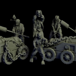 zombie pirate cannons - blighted privateers pariahminiatures Tabletop Characters & Creatures Fantasy Universe Store vampirates 3d print model - Mito3D