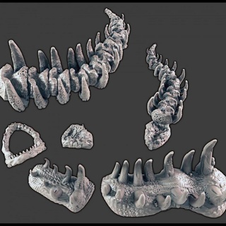leviatán cementerio support free evan padres mesa 3D imprimible terreno fantasía huesos costillas 3d print model - Mito3D