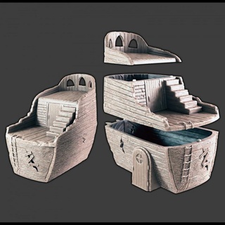 navio barraco support free evan carothers tampo mesa 3D imprimível terreno fantasia pirata pântano 3d print model - Mito3D