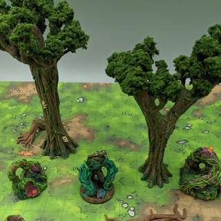 jungle trees support-free evan carothers Tabletop 3D Printable Terrain Fantasy tree 3d print model - Mito3D