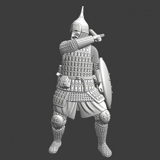 medieval novgorod warrior fighting sword northern crusades miniatures Tabletop Characters & Creatures Historical Universe 3d print stl knight model soldier wargaming russian alexander miniature enemy tabletop 28mm scenery teutonic nevsky 3d print model - Mito3D