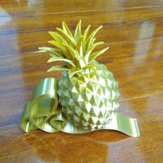 ruyi pineapple justin lin Home & Garden Homeware Ornaments math openscad voronoi customizer art fibonacci bezier curve superformula catmull-rom 3d print model - Mito3D