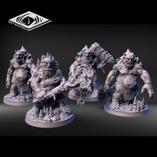 cave giants cult miniatures Tabletop Characters & Creatures Fantasy Universe Store creature dragons dungeons giant modular monster part stone miniature huge roleplaying multi wargame pack titan d&d underdark cultminis 3d print model - Mito3D
