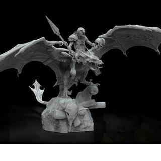 dragon con gooblin para warhammer ignacio berbel garcia Tabletop Characters & Creatures Fantasy Universe troll orco enano gameworshop 3d print model - Mito3D