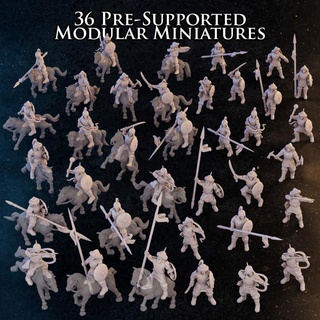 mongol army - late medieval productions diratia Tabletop Characters & Creatures Historical Universe archer barbarian horse rider invasion 3d print model - Mito3D