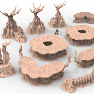 tyty bug party terrain remix 211 - 220 tales damocles Tabletop 3D Printable Terrain Fantasy gaming mini wargaming miniature tabletop starship 28mm 35mm scenery scatter tyrant troopers 3d print model - Mito3D