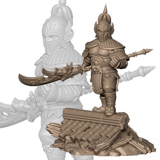 imperial guard elite willy kao Tabletop Characters & Creatures Fantasy Universe armor chinese helmet soldier asia fareast warroir 3d print model - Mito3D